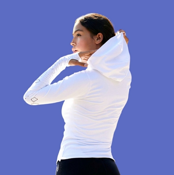 Free People Movement Good Karma Hoodie White M/L nwot - Picture 5 of 14